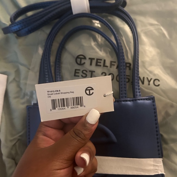 Cobalt Small Telfar Shopping Bag - Picture 3 of 12